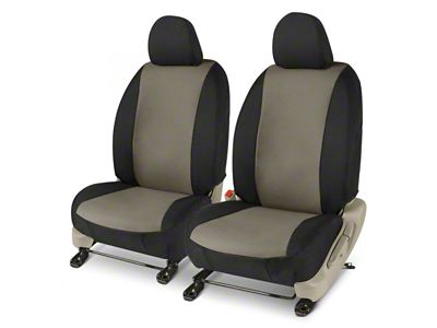 Covercraft Precision Fit Seat Covers Endura Custom Front Row Seat Covers; Charcoal/Black (10-15 Camaro)