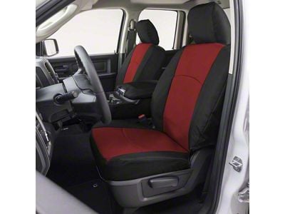 Covercraft Precision Fit Seat Covers Endura Custom Second Row Seat Cover; Red/Black (94-02 Camaro)