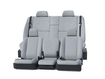 Covercraft Precision Fit Seat Covers Leatherette Custom Front Row Seat Covers; Light Gray (93-02 Camaro)