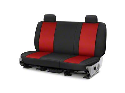 Covercraft Precision Fit Seat Covers Endura Custom Second Row Seat Cover; Red/Black (11-14 Challenger R/T; 12-14 Challenger SXT)