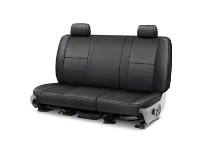 Covercraft Precision Fit Seat Covers Leatherette Custom Second Row Seat Cover; Black (15-23 Challenger)