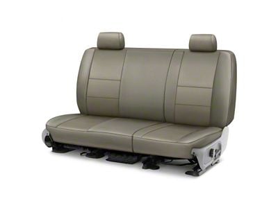Covercraft Precision Fit Seat Covers Leatherette Custom Second Row Seat Cover; Light Gray (15-23 Challenger)