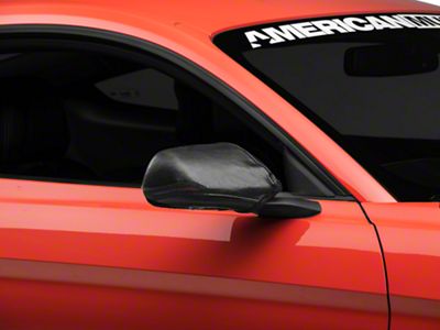 Covercraft Colgan Custom Mirror Bra; Black Crush (15-23 Mustang w/ Mirror Signals)