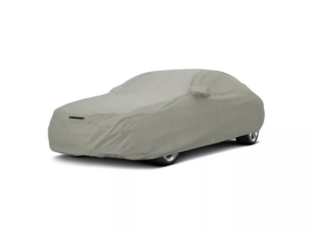 Covercraft Custom Car Covers 3-Layer Moderate Climate Car Cover; Gray (17-19 Corvette C7 Grand Sport, Z06)