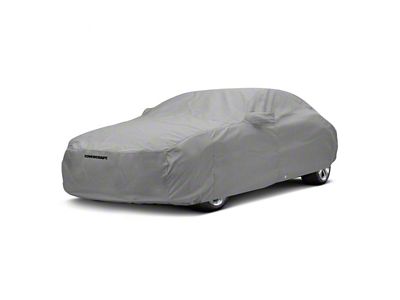 Covercraft Custom Car Covers 5-Layer Softback All Climate Car Cover; Gray (20-24 Corvette C8 w/o Spoiler)