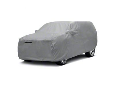 Covercraft Custom Car Covers 5-Layer Softback All Climate Car Cover; Gray (20-25 Corvette C8 w/o Low Spoiler)