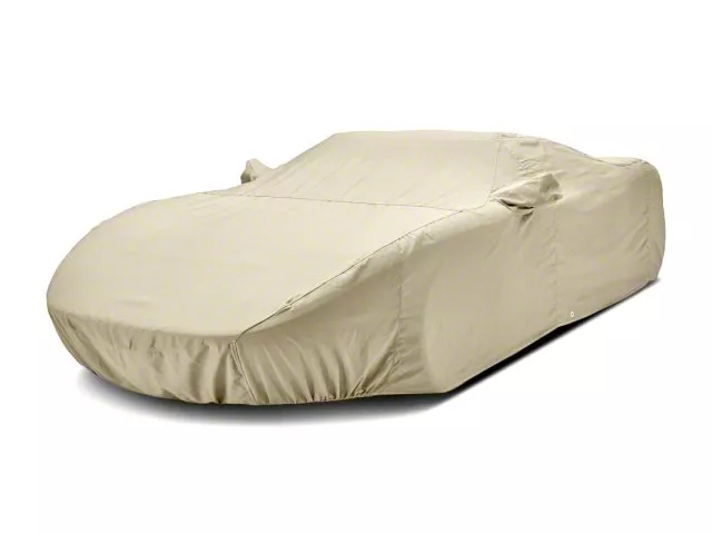 Covercraft Custom Car Covers Flannel Car Cover; Tan (05-13 Corvette C6 Base Coupe)