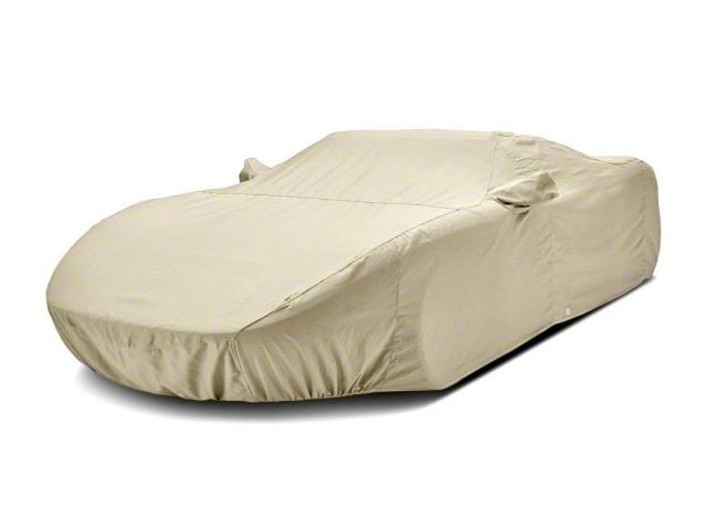 Covercraft Custom Car Covers Flannel Car Cover; Tan (06-13 Corvette C6 Coupe, Excluding Base)