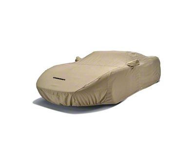Covercraft Custom Car Covers Flannel Car Cover; Tan (23-25 Corvette C8 Z06 w/ Z07 Performance Package)