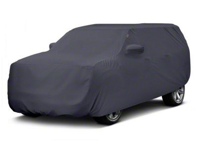 Covercraft Custom Car Covers Form-Fit Car Cover; Charcoal Gray (20-25 Corvette C8 w/o Low Spoiler)