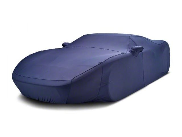 Covercraft Custom Car Covers Form-Fit Car Cover; Metallic Dark Blue (20-24 Corvette C8 w/o Spoiler)
