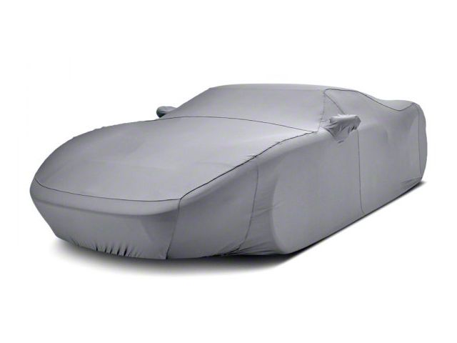 Covercraft Custom Car Covers Form-Fit Car Cover; Silver Gray (2019 Corvette C7 ZR1 w/ Low Wing)