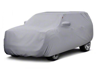 Covercraft Custom Car Covers Form-Fit Car Cover; Silver Gray (20-24 Corvette C8 w/o Low Spoiler)