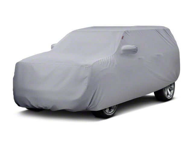 Covercraft Custom Car Covers Form-Fit Car Cover; Silver Gray (20-24 Corvette C8 w/o Low Spoiler)