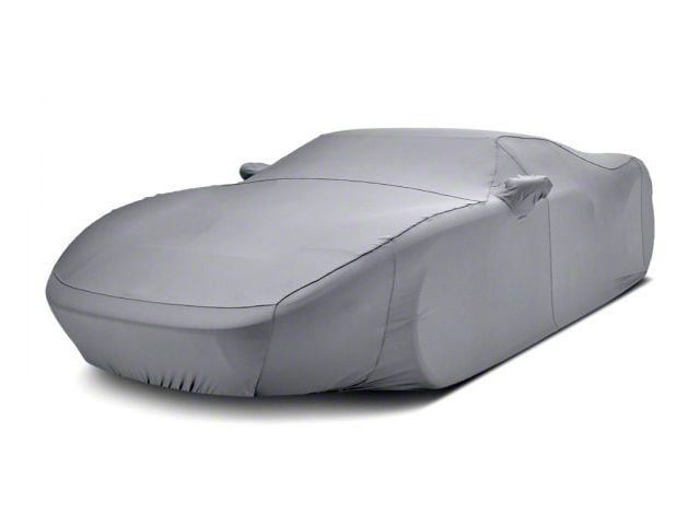 Covercraft Custom Car Covers Form-Fit Car Cover; Silver Gray (20-24 Corvette C8 w/ High Wing)
