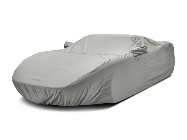 Covercraft Custom Car Covers Polycotton Car Cover; Gray (20-24 Corvette C8 w/o Spoiler)