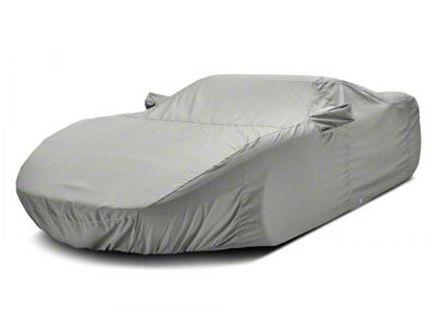 Covercraft Custom Car Covers Polycotton Car Cover; Gray (2019 Corvette C7 ZR1 w/ High Wing)