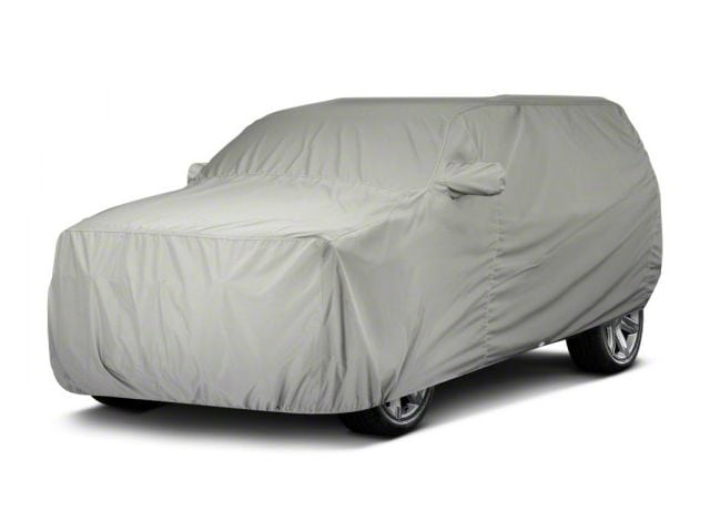 Covercraft Custom Car Covers Polycotton Car Cover; Gray (20-24 Corvette C8 w/o Low Spoiler)