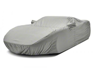 Covercraft Custom Car Covers Polycotton Car Cover; Gray (20-24 Corvette C8 w/ High Wing)