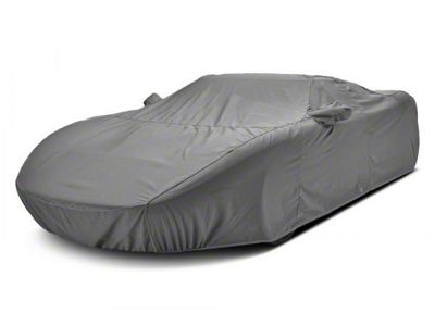 Covercraft Custom Car Covers Sunbrella Car Cover; Gray (2019 Corvette C7 ZR1 w/ High Wing)