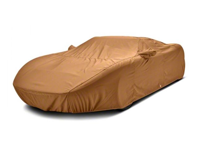 Covercraft Custom Car Covers Sunbrella Car Cover; Toast (2019 Corvette C7 ZR1 w/ High Wing)