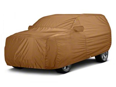 Covercraft Custom Car Covers Sunbrella Car Cover; Toast (20-25 Corvette C8 w/o Low Spoiler)