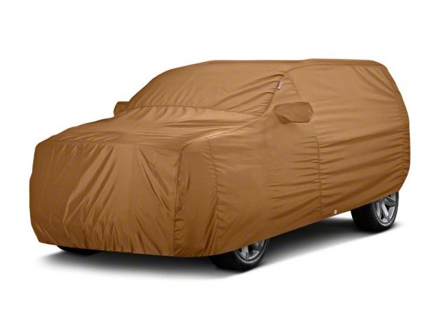 Covercraft Custom Car Covers Sunbrella Car Cover; Toast (20-24 Corvette C8 w/o Low Spoiler)