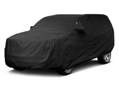Covercraft Custom Car Covers WeatherShield HP Car Cover; Black (20-25 Corvette C8 w/o Low Spoiler)