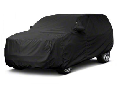 Covercraft Custom Car Covers WeatherShield HP Car Cover; Black (20-24 Corvette C8 w/o Low Spoiler)
