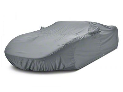Covercraft Custom Car Covers WeatherShield HP Car Cover; Gray (20-24 Corvette C8 w/o Low Spoiler)