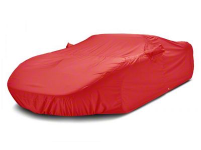Covercraft Custom Car Covers WeatherShield HP Car Cover; Red (2019 Corvette C7 ZR1 w/ Low Wing)