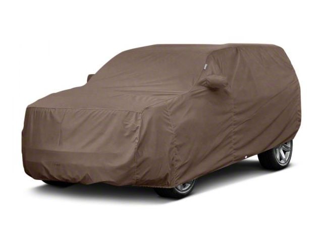Covercraft Custom Car Covers WeatherShield HP Car Cover; Taupe (20-24 Corvette C8 w/o Low Spoiler)