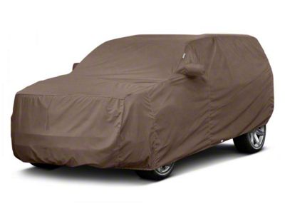 Covercraft Custom Car Covers WeatherShield HP Car Cover; Taupe (20-24 Corvette C8 w/o Low Spoiler)