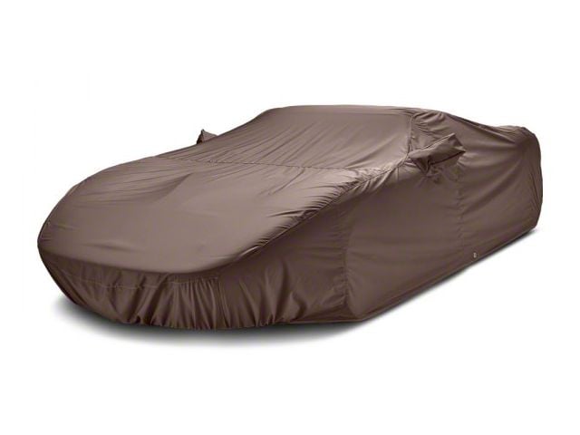 Covercraft Custom Car Covers WeatherShield HP Car Cover; Taupe (20-24 Corvette C8 w/ High Wing)