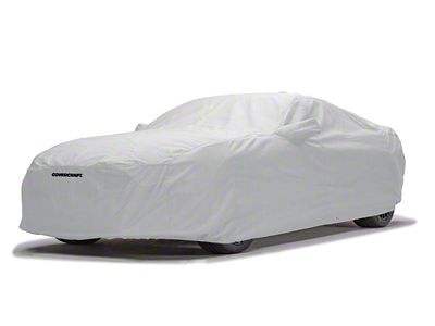 Covercraft Custom Car Covers 5-Layer Softback All Climate Car Cover; Gray (23-25 Corvette C8 Z06 w/o Z07 Performance Package)
