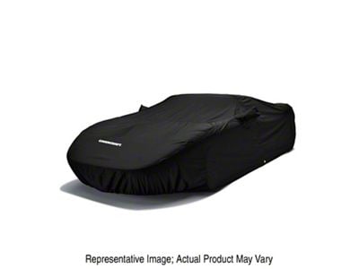 Covercraft Custom Car Covers WeatherShield HP Car Cover with Shelby Logo; Black (07-09 Mustang GT500)