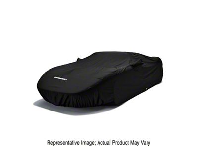 Covercraft Custom Car Covers WeatherShield HP Car Cover with Shelby Logo; Black (10-14 Mustang)