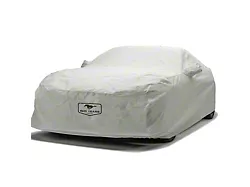Covercraft Custom Car Covers 3-Layer Moderate Climate Car Cover with Antenna Pocket and Mustang 60th Anniversary Logo; Gray (22-25 Mustang GT Fastback w/ Performance Pack)