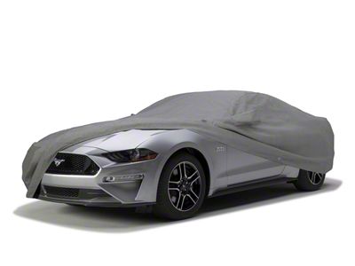 Covercraft Custom Car Covers 3-Layer Moderate Climate Car Cover with Antenna Pocket; Gray (22-25 Mustang GT Fastback w/ Performance Pack)