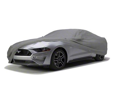 Covercraft Custom Car Covers 3-Layer Moderate Climate Car Cover with Antenna Pocket; Gray (22-24 Mustang GT Fastback w/ Performance Pack)