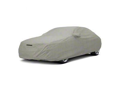 Covercraft Custom Car Covers 3-Layer Moderate Climate Car Cover with Black Mustang 50 Years Logo (94-98 Mustang Convertible)