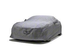 Covercraft Custom Car Covers 5-Layer Indoor Car Cover with Mustang 60th Anniversary Logo; Gray (87-93 Mustang GT Hatchback; 1993 Mustang Cobra)