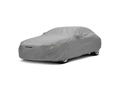 Covercraft Custom Car Covers 5-Layer Softback All Climate Car Cover with Black Mustang Tri-Bar Logo; Gray (07-09 Mustang GT500)