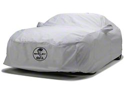 Covercraft Custom Car Covers 5-Layer Softback All Climate Car Cover with Shelby Snake Medallion Logo; Gray (07-09 Mustang GT500)