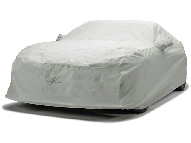 Covercraft Custom Car Covers 3-Layer Moderate Climate Car Cover with Black Mustang Pony Logo (10-14 Mustang)
