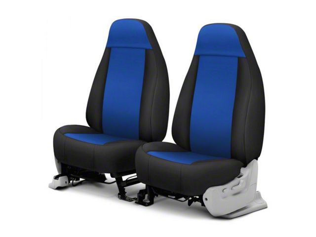 Covercraft Precision Fit Seat Covers Endura Custom Front Row Seat Covers; Blue/Black (94-98 Mustang GT, Cobra)