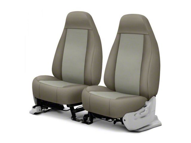 Covercraft Precision Fit Seat Covers Endura Custom Front Row Seat Covers; Silver/Charcoal (94-98 Mustang GT, Cobra)