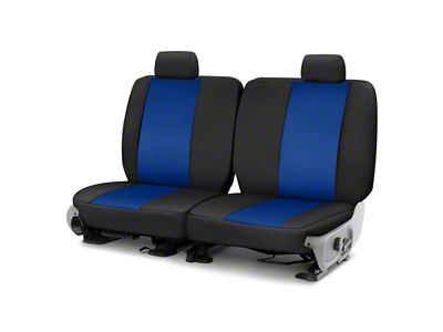 Covercraft Precision Fit Seat Covers Endura Custom Second Row Seat Cover; Blue/Black (99-04 Mustang GT Coupe, V6 Coupe)