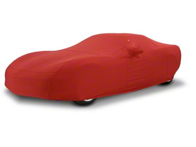 Covercraft Custom Car Covers Form-Fit Car Cover with Antenna Pocket; Bright Red (22-24 Mustang GT Fastback w/ Performance Pack)