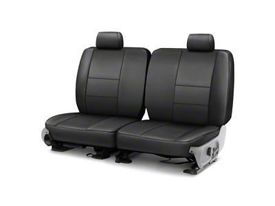 Covercraft Precision Fit Seat Covers Leatherette Custom Second Row Seat Cover; Black (99-04 Mustang GT Coupe, V6 Coupe)